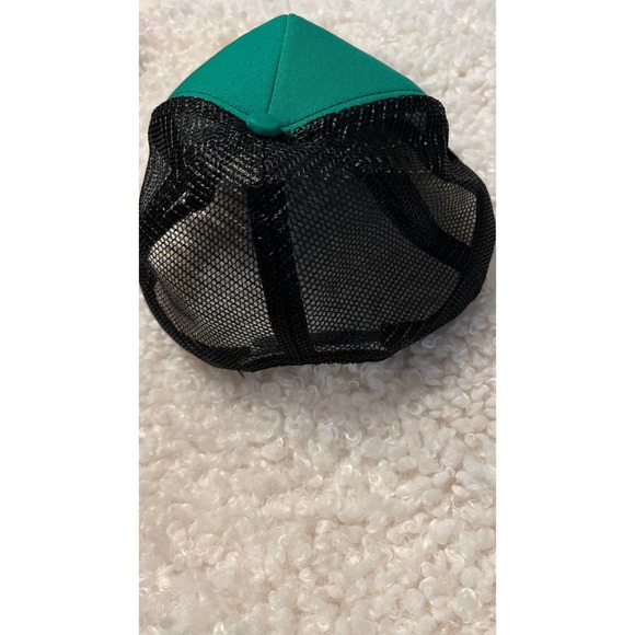 Lucky Green Baseball Cap with Shamrock on the Visor and Mesh back. Adjustble - Picture 3 of 10